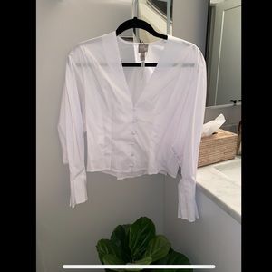ASOS petite white button up